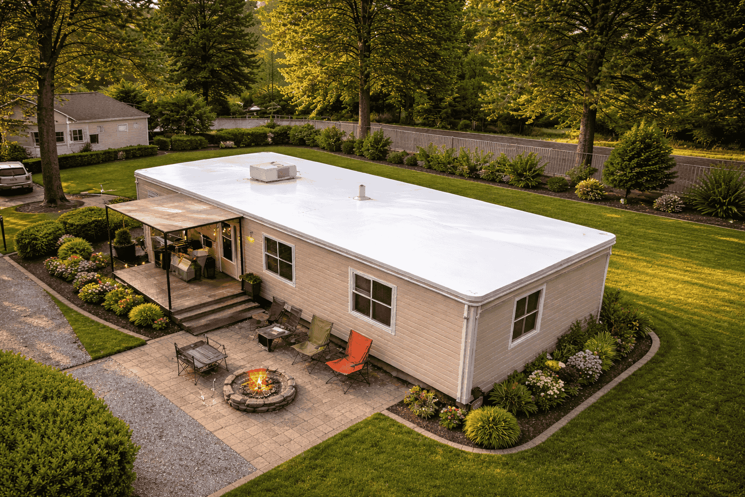 Mobile Home Silicone Roof